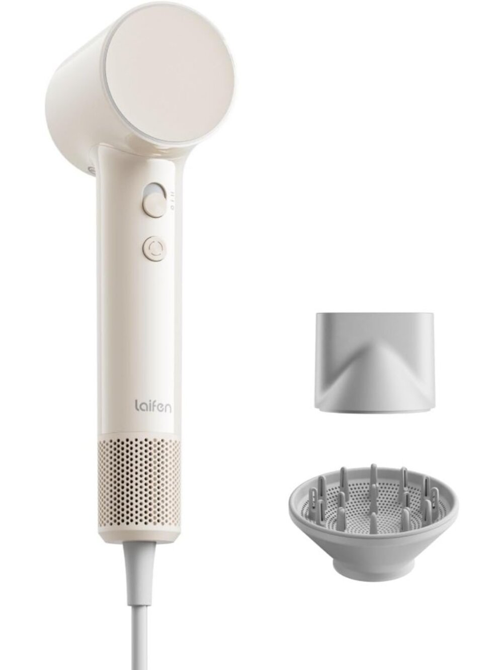 High-Speed Air Diffuser Blow Dryer for Women, 15x Fast Drying, Milktea Color
